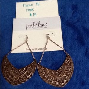 Bronze toned pierced earrings